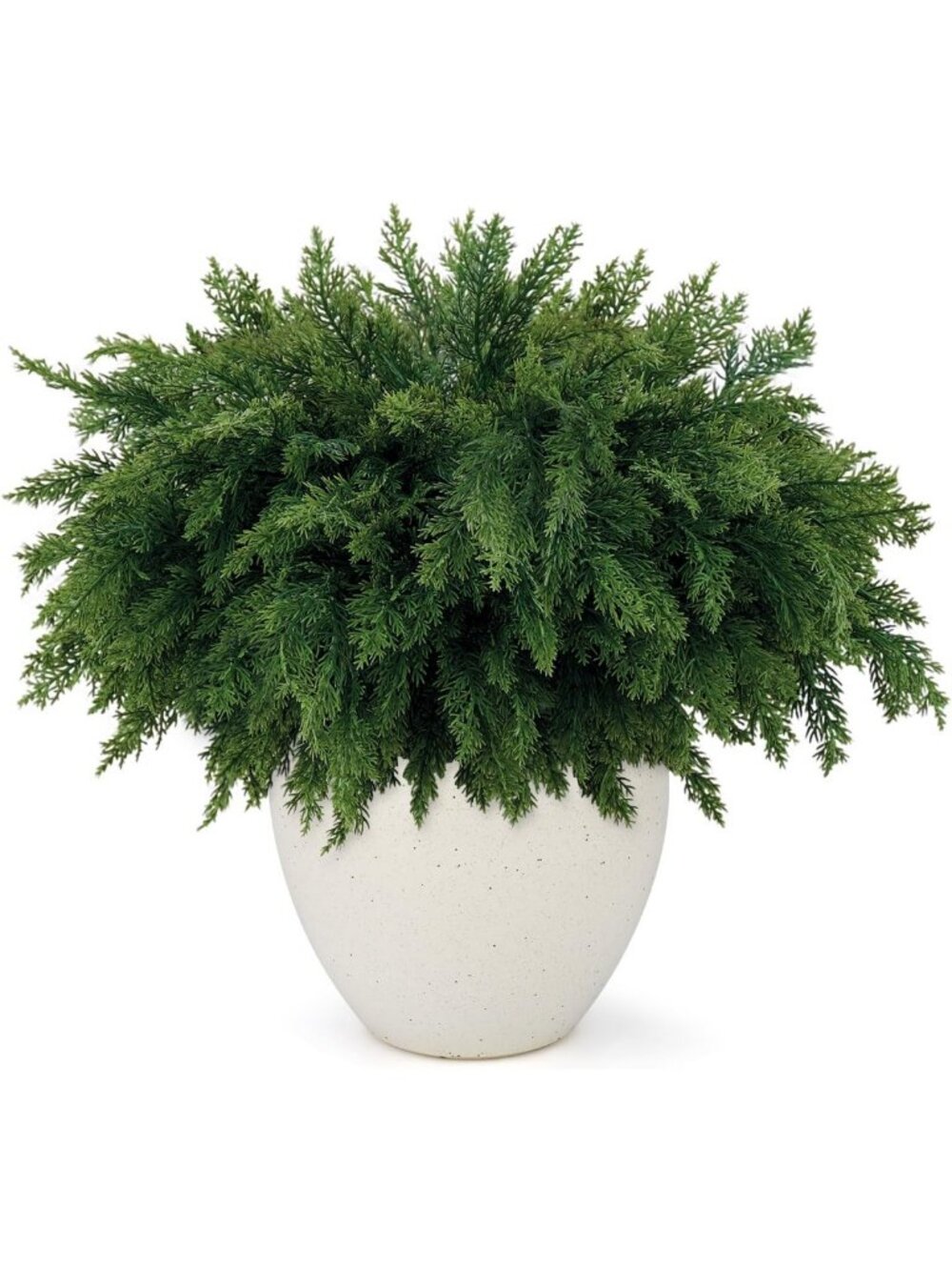 18 Inch Realistic Cedar Branches - 12 Pcs Faux Greenery for DIY Crafts & Holiday